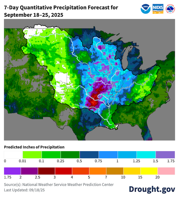 Drought and Water Update for the Mississippi River Basin | September 18